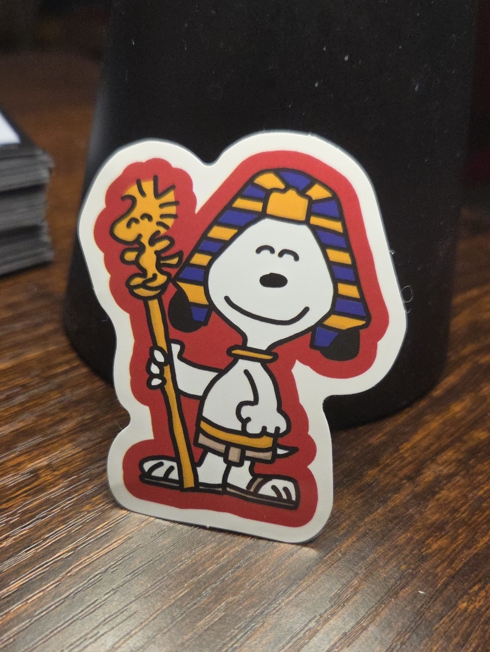 Peanuts Snoopy Pharaoh Sticker - Red, Blue & Yellow